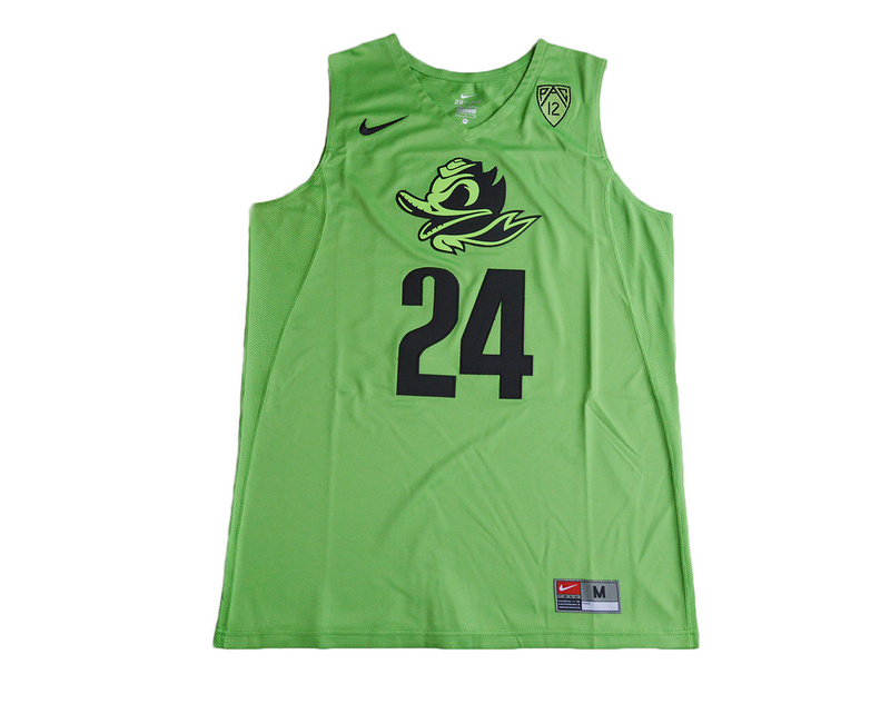 2017 Oregon Ducks Dillon Brooks #24 College Basketball Jersey - Electric Green
